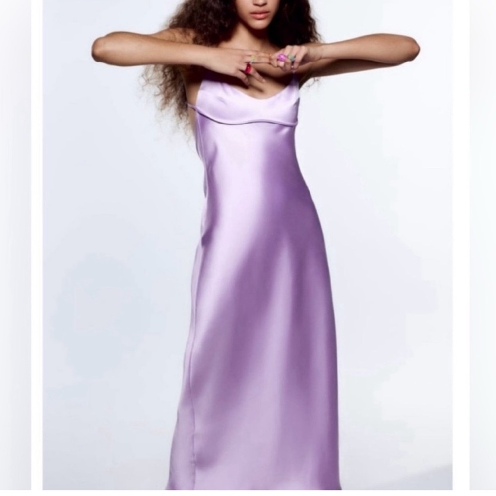 Lavender Spaghetti Strap Dress